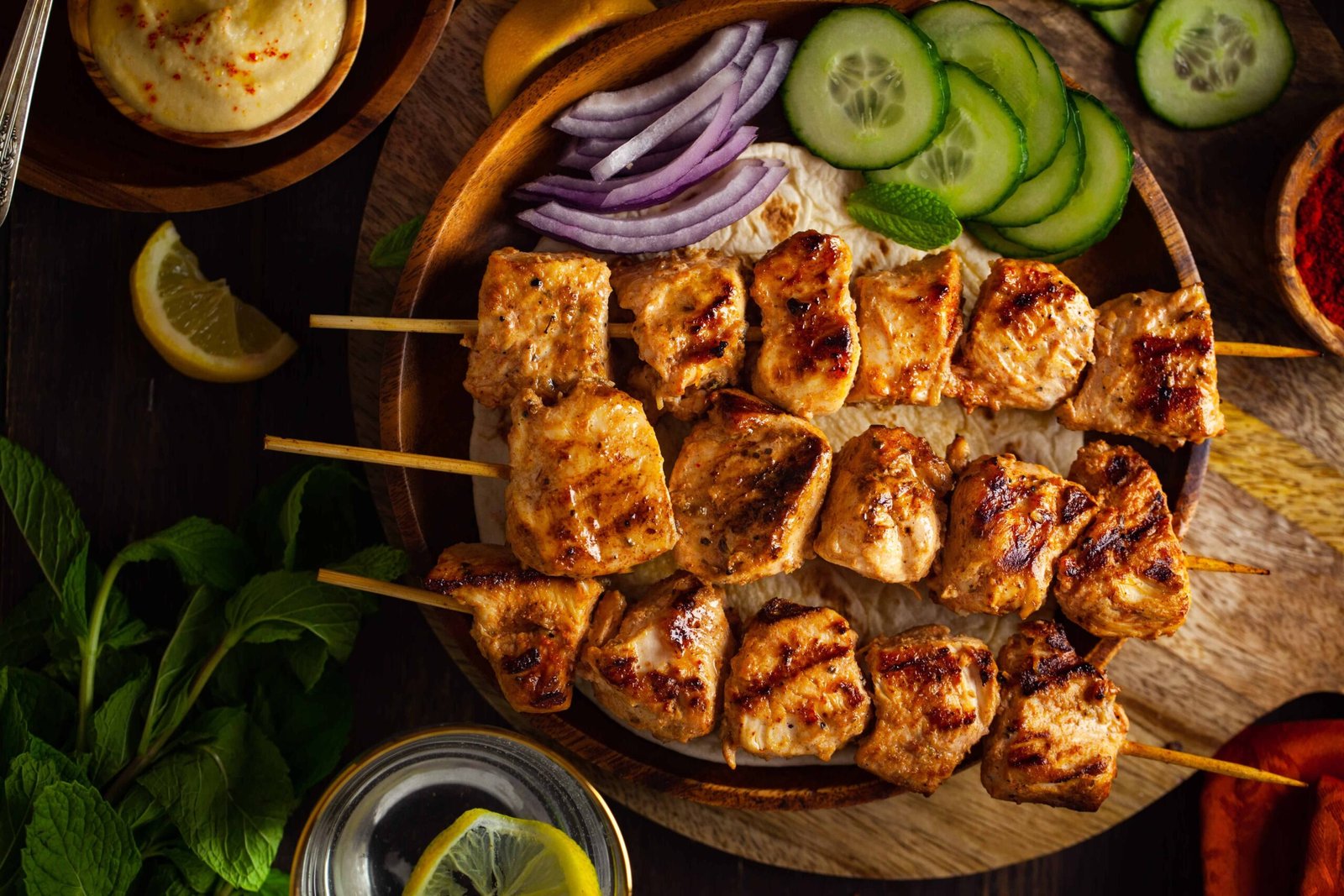 Halal Shish Tawook (Chicken Skewers) – A Lebanese Grilled Delight