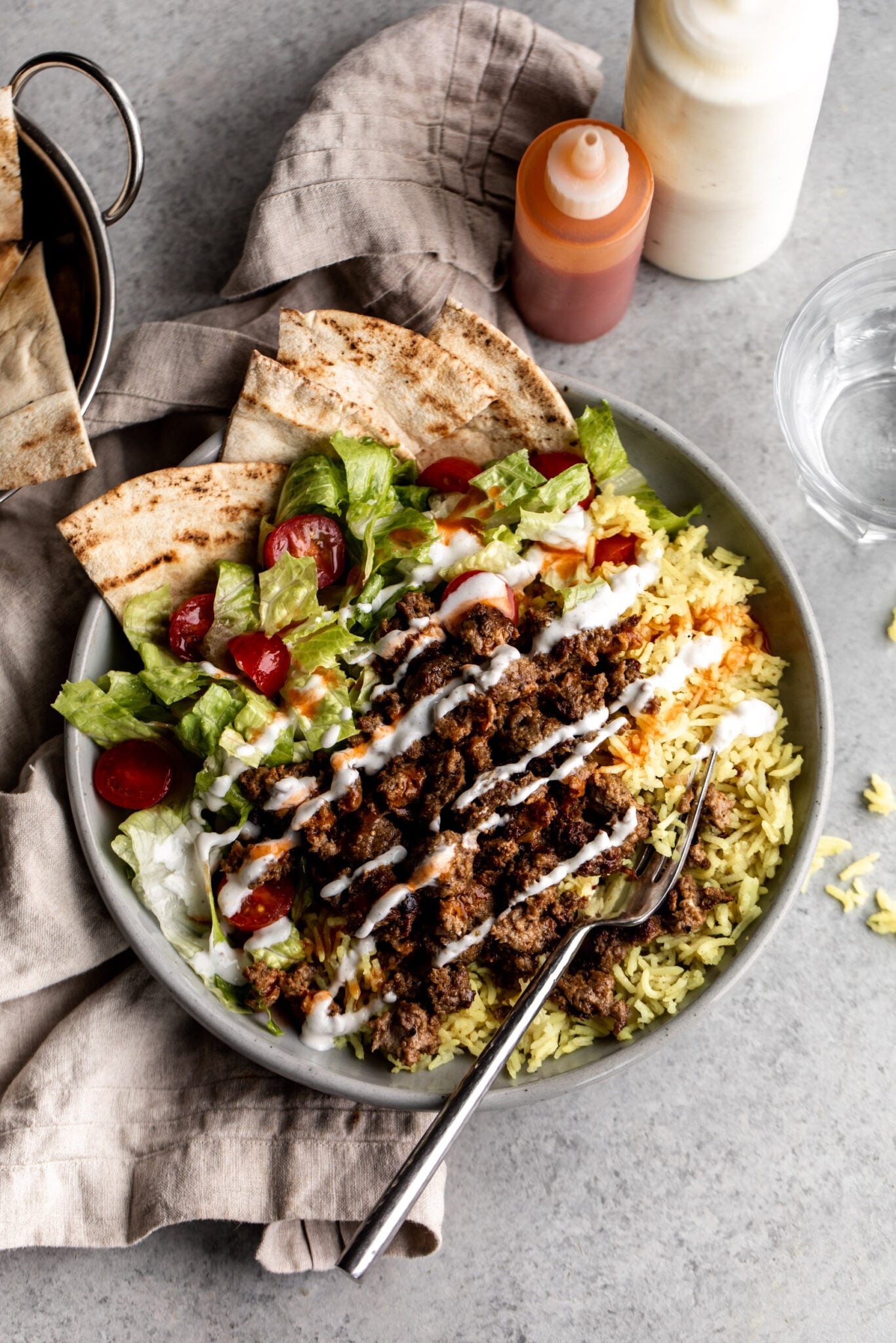 Halal Lamb Over Rice: Authentic NYC Street Cart-Style Platter