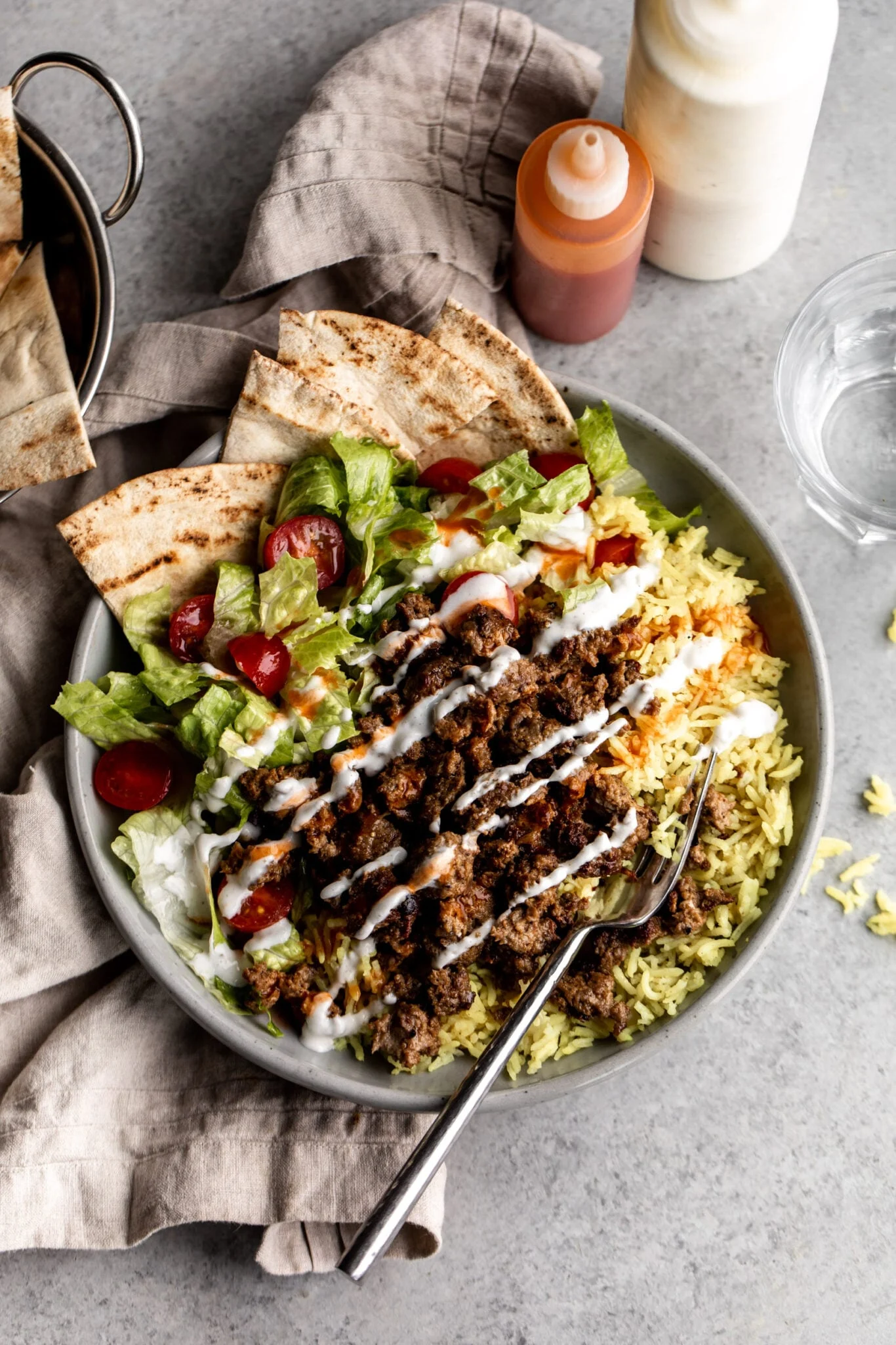 Halal Lamb Over Rice: Authentic NYC Street Cart-Style Platter